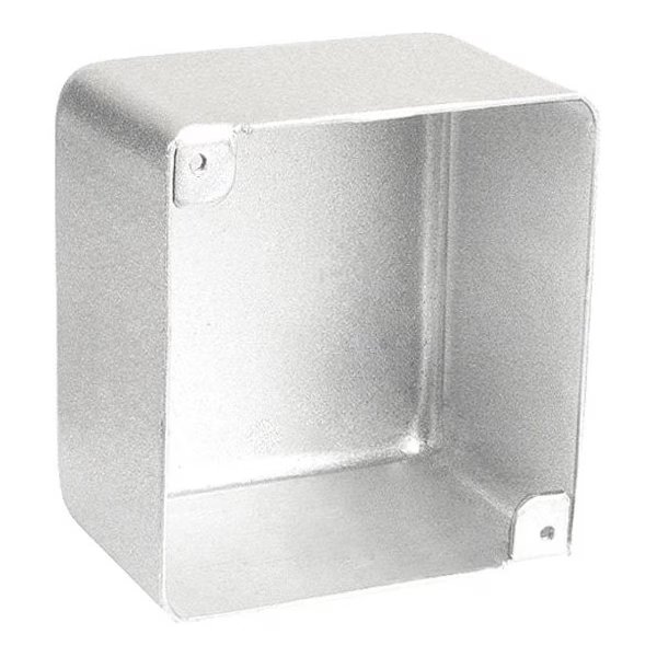 Electrical Box, 30.3 cu in, Square Box Type, 4 Gang(s), Steel, Square Shape, Southwire, Mfr#: 52171-BLNK